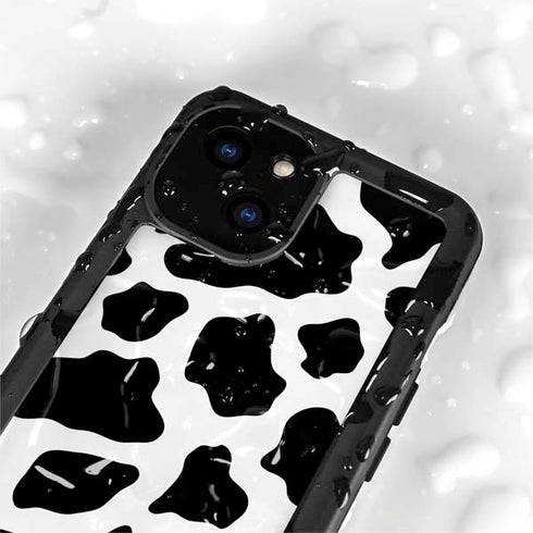 Cow Print iPhone 15 Waterproof Case